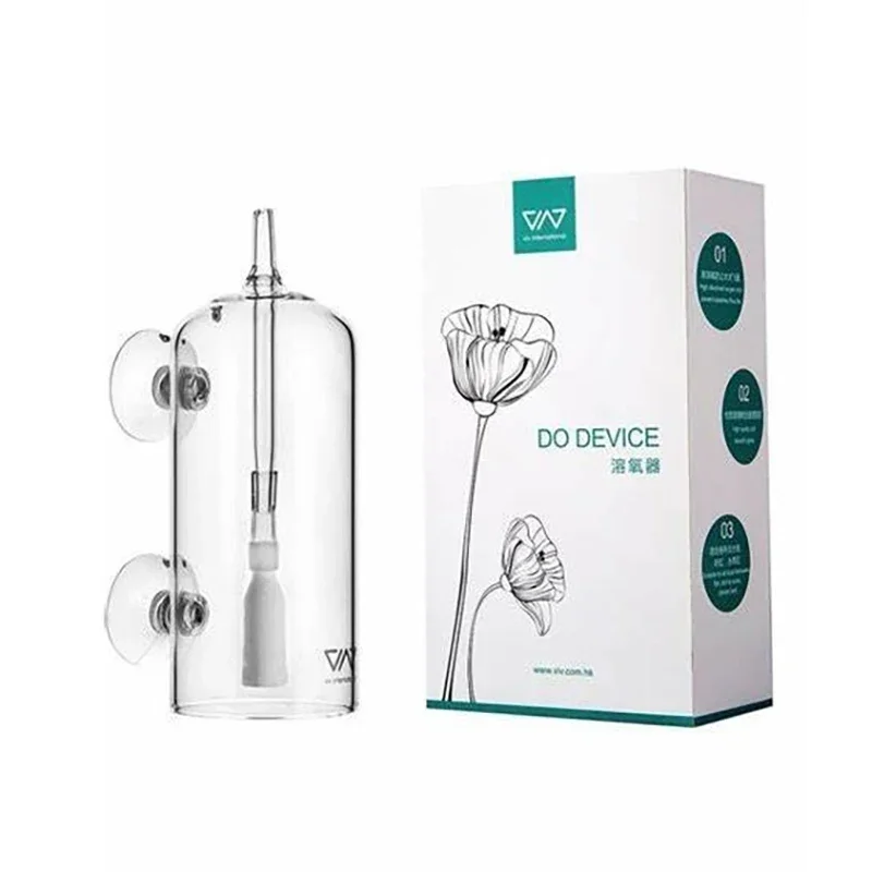 Aquarium Lily Pipe - VIV Do อุปกรณ์ Aquarium กระบอกแก้วคริสตัลละลายน้ําออกซิเจน Bubble