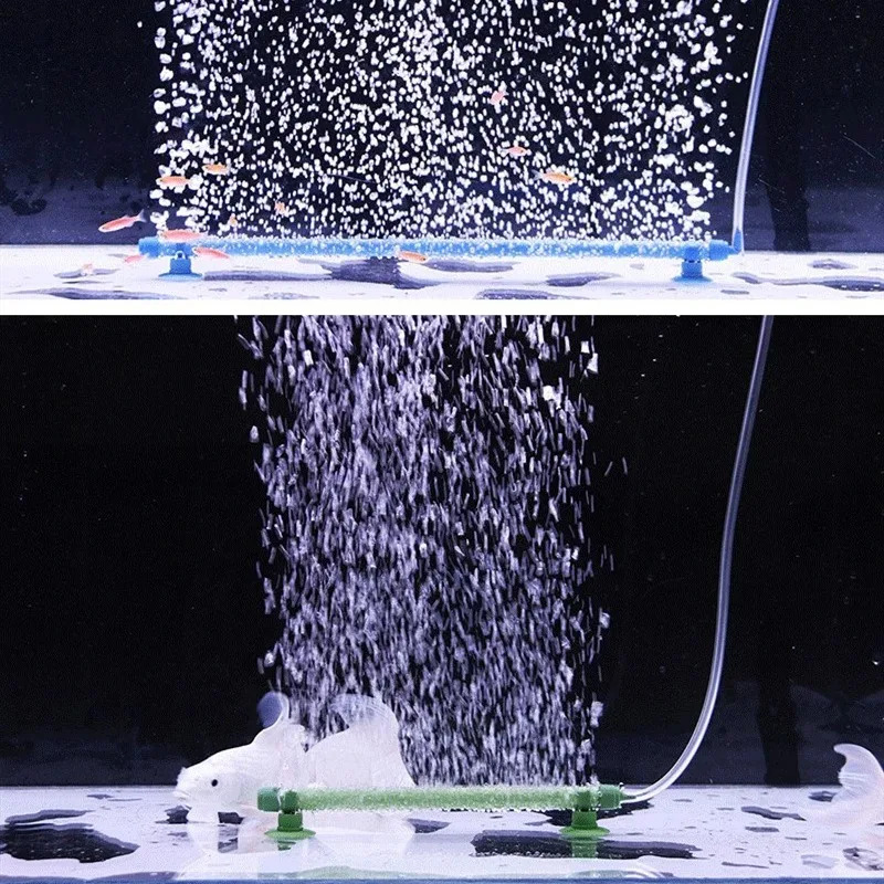 Aquarium Lily Pipe - ท่อกระจายฟองอากาศแบบขยายได้สำหรับตู้ปลาพร้อมถ้วยดูด - ช่วยเพิ่มออกซิเจนอย่างมีประสิทธิภาพสำหรับตกแต่งตู้ปลา