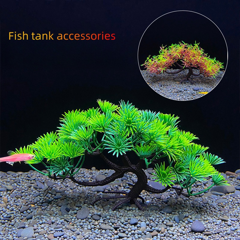 Planted Aquarium For Goldfish - ต้นบอนไซตู้ปลา, พืช, ตกแต่งตู้ปลา, ต้นไม้ประดิษฐ์, ดอกไม้ประดับตกแต่ง, การตกแต่งปลาทองเบต้า,