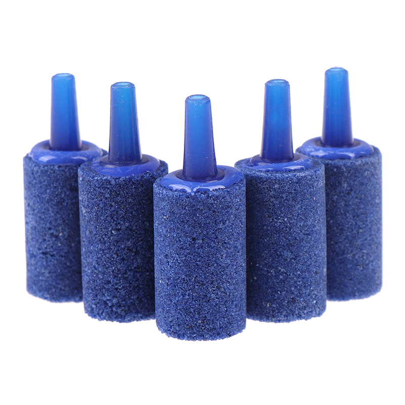 Aquarium Lily Pipe - 5ชิ้นรูปทรงกระบอกปล่อยฟองอากาศหินแร่ถังปลา punp airstone aerator อุปกรณ์เสริม