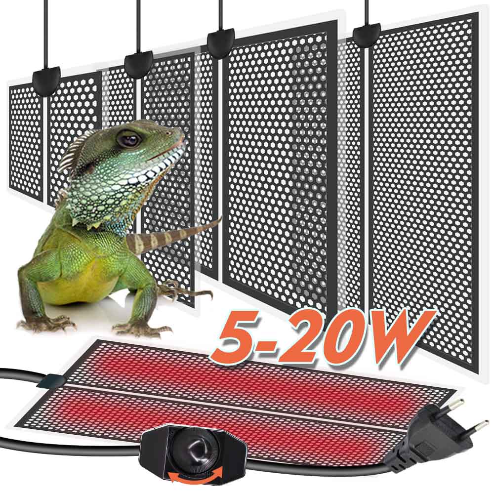 Planted Aquarium Heater - 5/7/14/20W สัตว์เลื้อยคลานความร้อนพืชแผ่นความร้อนอุณหภูมิควบคุมในร่มสวนเรือนกระจกต้นกล้า Aquarium Terrarium เครื่องทําความร้อน