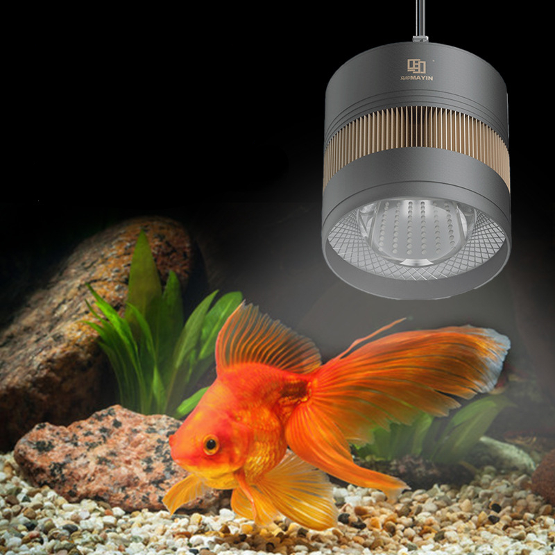 Planted Aquarium For Goldfish - ไฟสปอตไลท์ LED สเปกตรัมเต็มสำหรับตู้ปลา MAYIN โคมไฟสำหรับปลาทอง โคมไฟพิเศษเพิ่มสีสันสาหร่าย