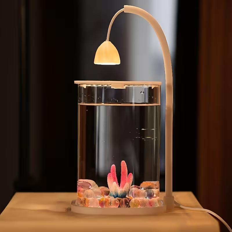 360 °   ตู้ปลาตั้งโต๊ะแบบพาโนร - Planted Aquarium For Goldfish บทวิจารณ์และราคา