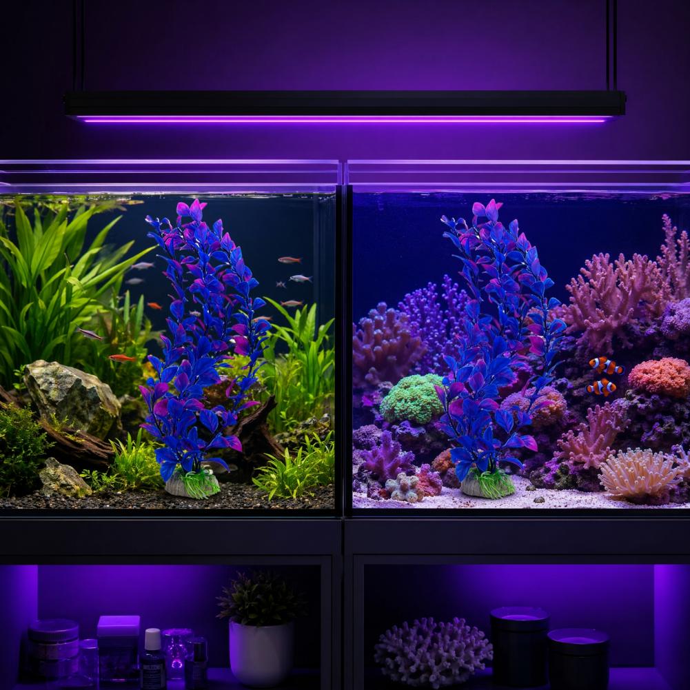 ต้นไม้ประดิษฐ์สำหรับตกแต่งตู้ป - Planted Aquarium For Goldfish บทวิจารณ์และราคา