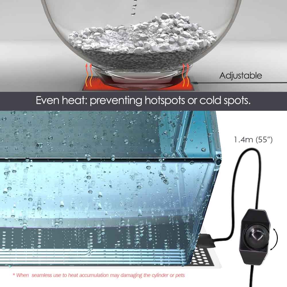 5-20W สัตว์เลื้อยคลานความร้อนพ - Planted Aquarium Heater บทวิจารณ์และราคา