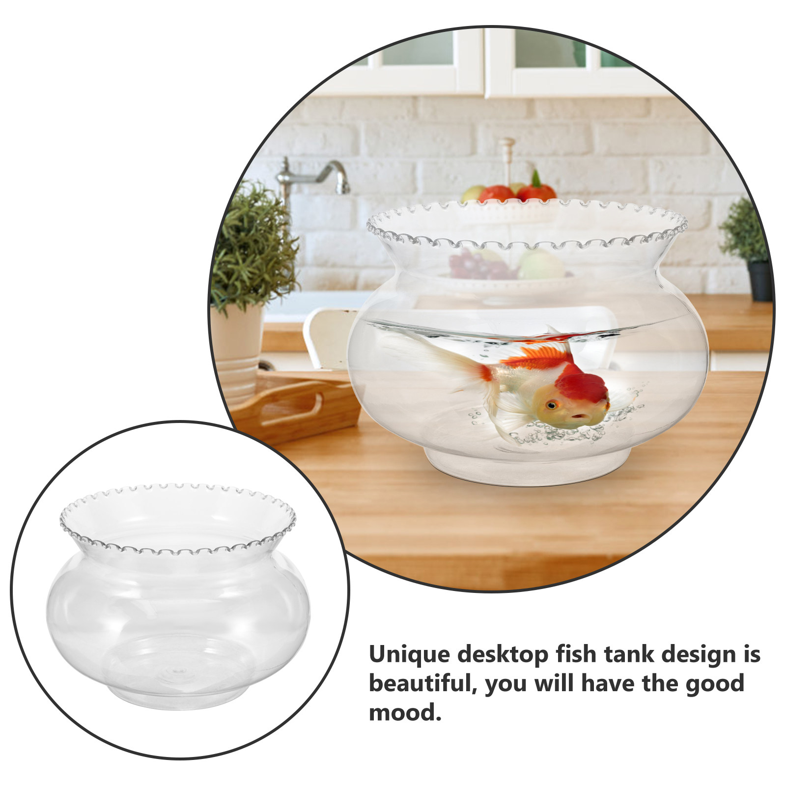 ตู้ปลาตั้งโต๊ะพลาสติกอเนกประสง - Planted Aquarium For Goldfish บทวิจารณ์และราคา