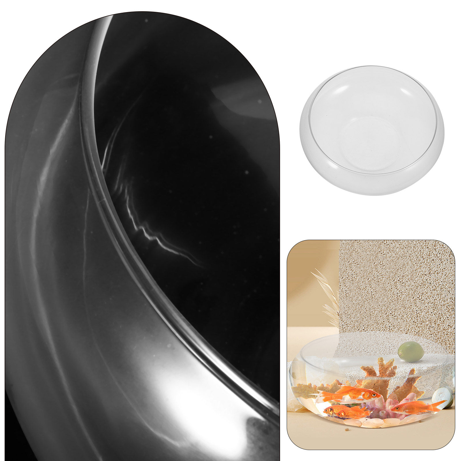ตู้ปลาแก้วใสพรีเมียมขนาดเล็กสำ - Planted Aquarium For Goldfish บทวิจารณ์และราคา