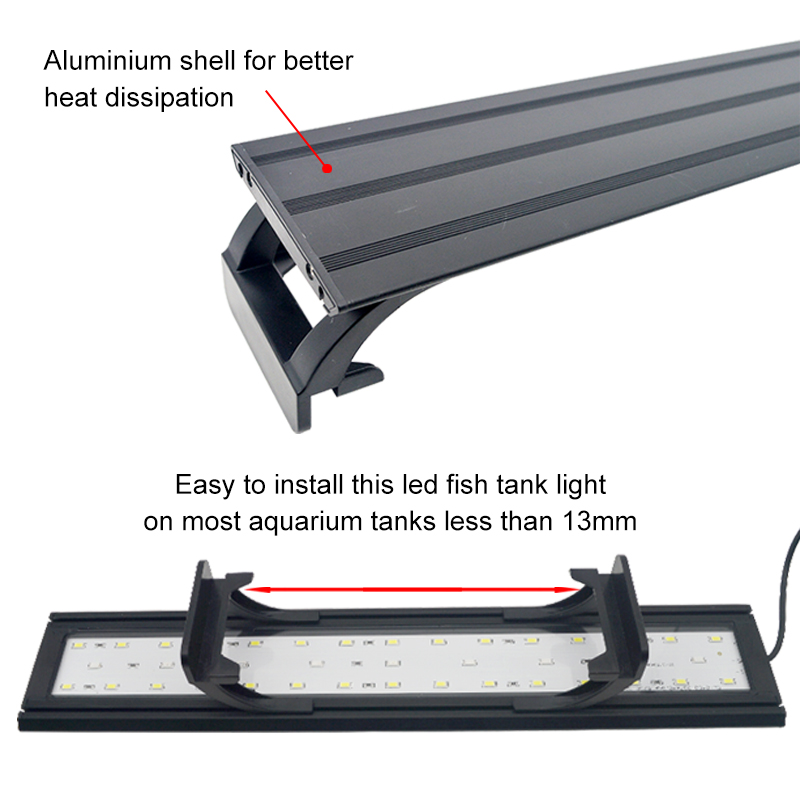 Aquarium LED Light สำหรับ16-64 - Aquarium Plant Growing บทวิจารณ์และราคา