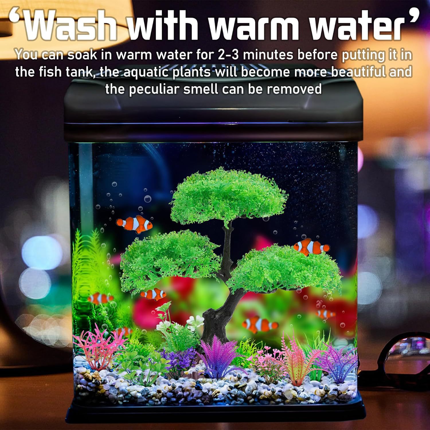 ชุดตกแต่งตู้ปลาพลาสติกประดิษฐ์ - Planted Aquarium For Goldfish บทวิจารณ์และราคา