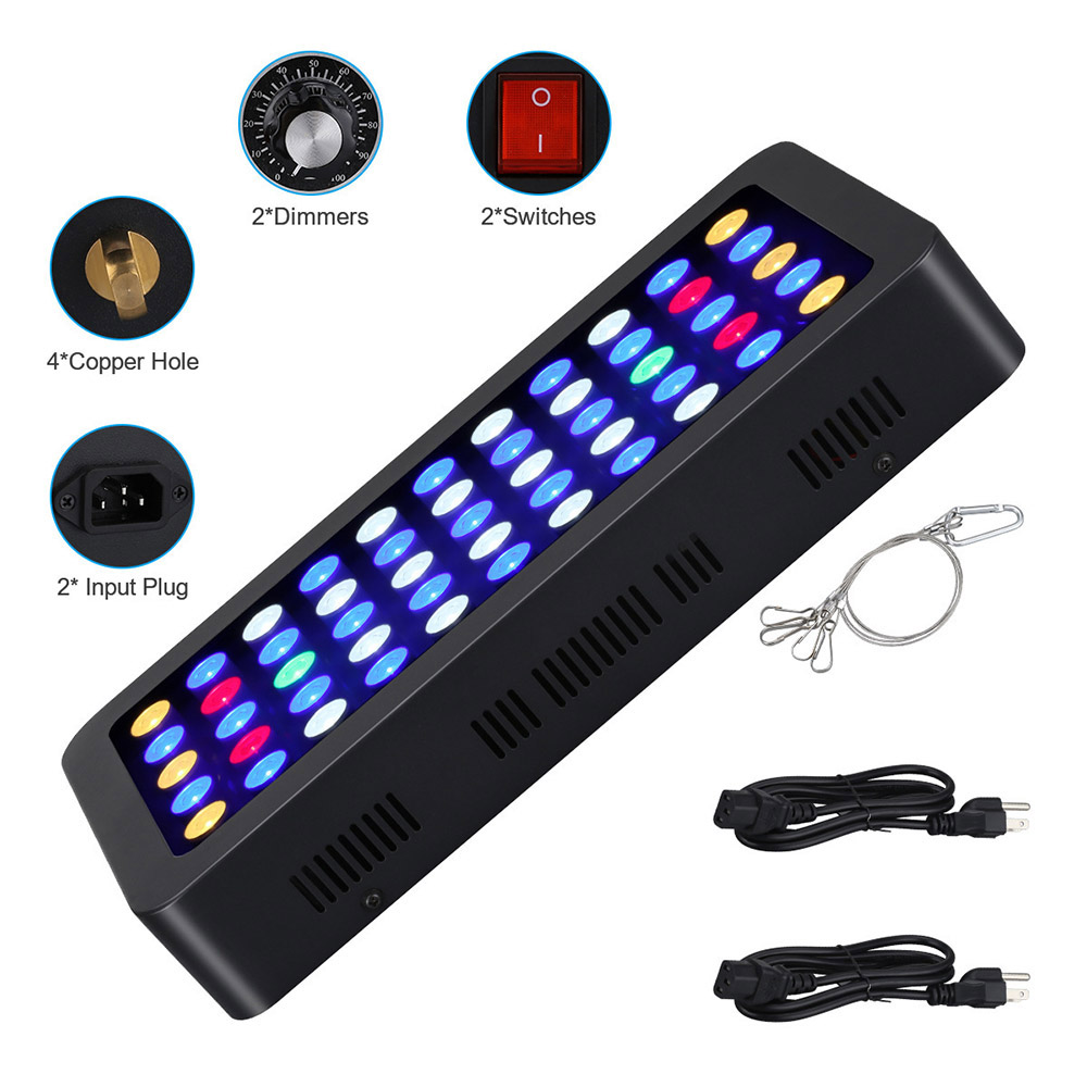 165W LED พิพิธภัณฑ์สัตว์น้ํา L - Aquarium Plant Growing บทวิจารณ์และราคา