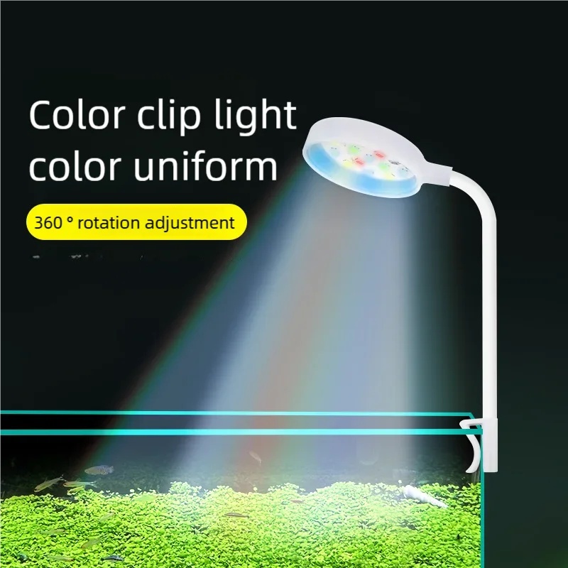 ไฟ LED แบบหนีบสำหรับตู้ปลา 3W  - Aquarium Plant Growing บทวิจารณ์และราคา