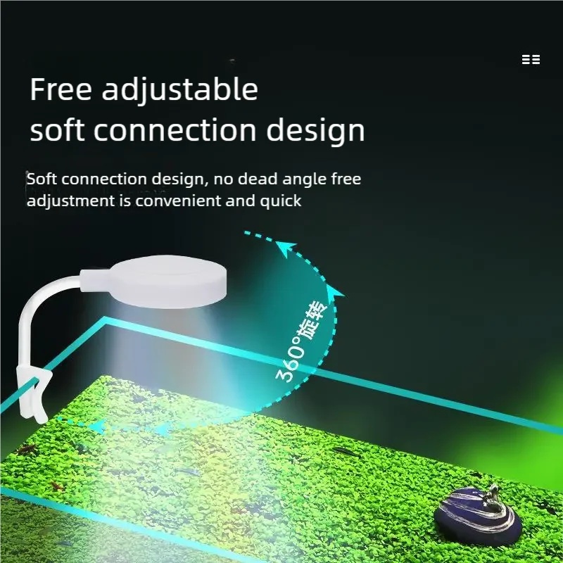 ไฟ LED แบบหนีบสำหรับตู้ปลา 3W  - Aquarium Plant Growing บทวิจารณ์และราคา