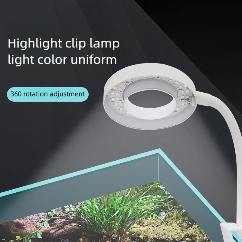 ไฟ LED แบบหนีบสำหรับตู้ปลา 3W  - Aquarium Plant Growing บทวิจารณ์และราคา
