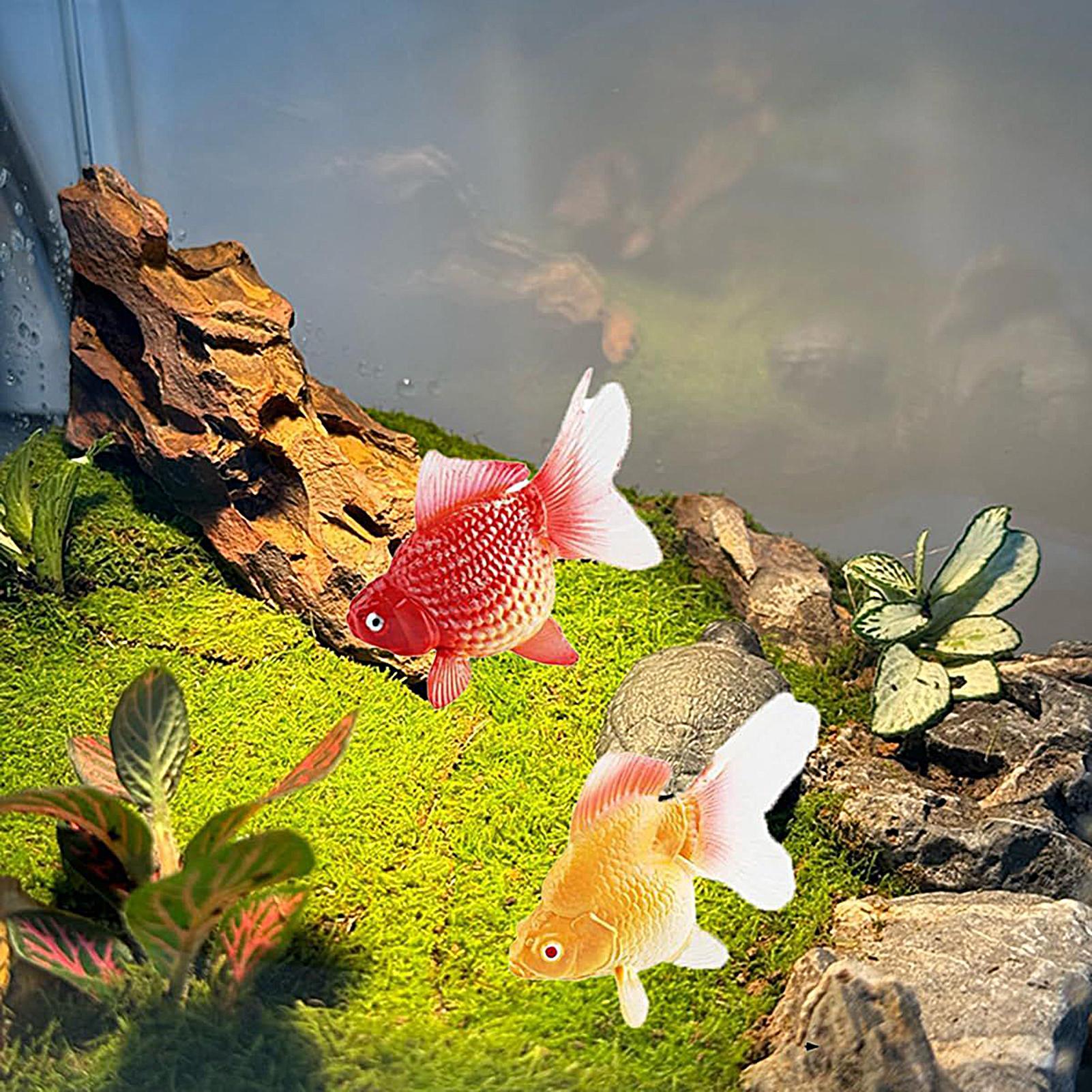 ปลาทองปลอม 2 ชิ้น/ชุด ปลาทองปล - Planted Aquarium For Goldfish บทวิจารณ์และราคา
