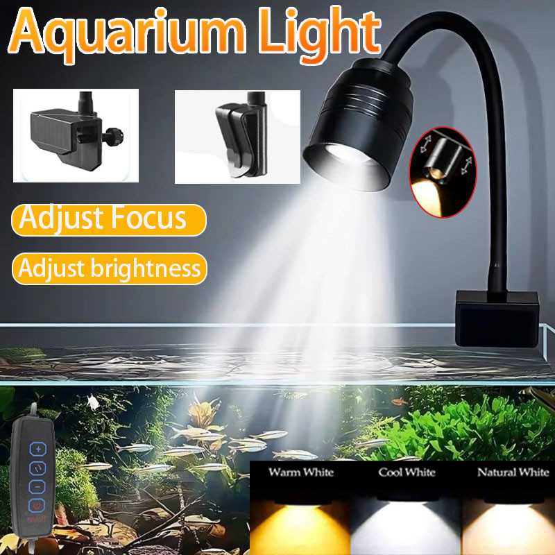 ไฟ LED สำหรับตู้ปลาแบบหนีบ กัน - Aquarium Plant Growing บทวิจารณ์และราคา