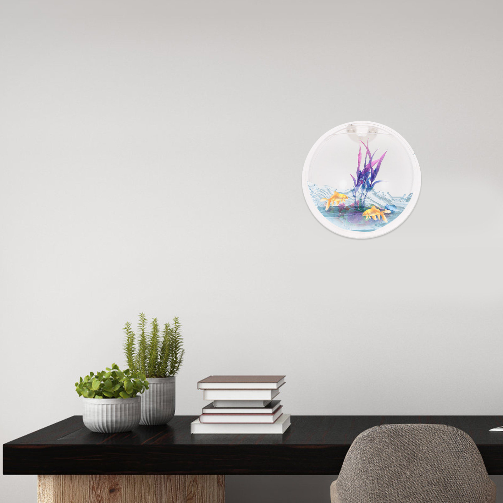 ตู้ปลาอะคริลิคติดผนัง โปร่งใส  - Planted Aquarium For Goldfish บทวิจารณ์และราคา