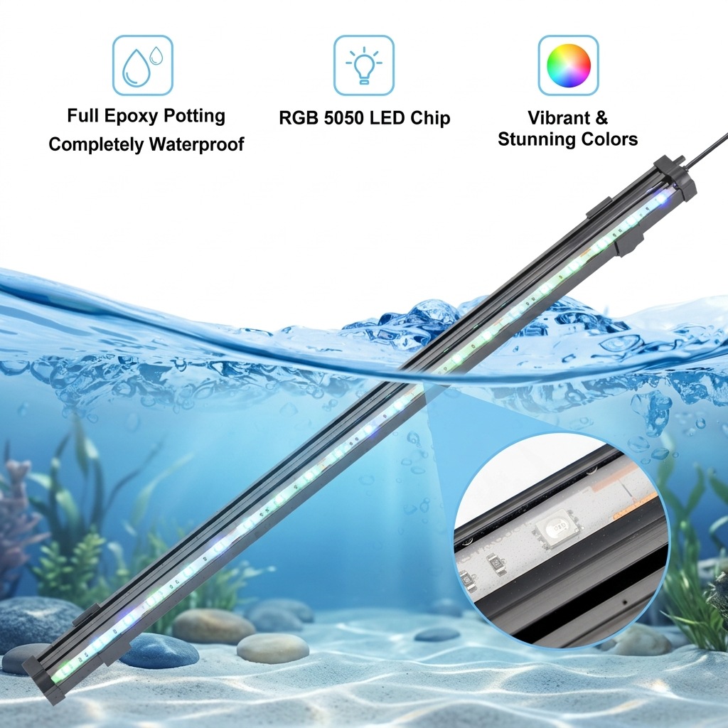 ไฟ LED USB สำหรับตู้ปลา พร้อมฟ - Aquarium Lily Pipe บทวิจารณ์และราคา